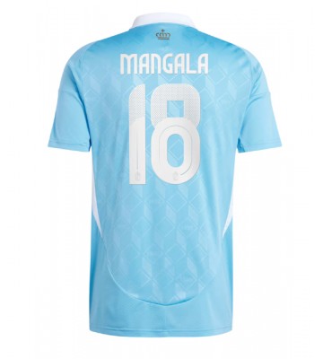 Bélgica Orel Mangala #18 Segunda Equipación Eurocopa 2024 Manga Corta